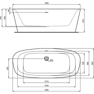 DEA WANNA WOLNOS 180X80 SILK WHITE/BLACK