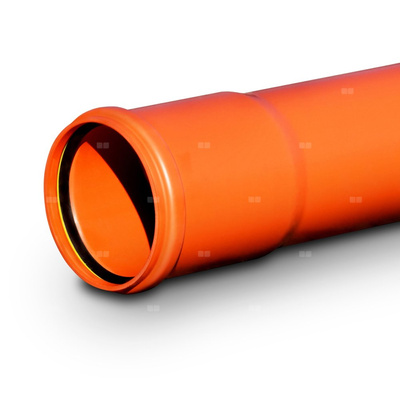 Rura do kanalizacji zewnętrznej KG gładka PVC-U LITA SN8 wydłużony kielich WK KGEL 500x14,6/3000