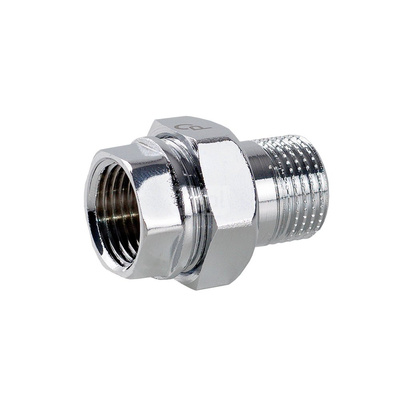 Śrubunek prosty o-ring PERFEXIM 1046CH, mosiądz (chrom), 1/2'' (GW x GZ), PN16 bar