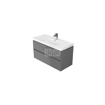 SET B111 CREA 100 SZARY MAT ZMONT ( SZAFKA + UMYWALKA) WIR