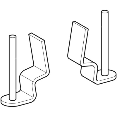 Elementy mocujące Geberit do umywalki częściowo wpuszczanej w blat