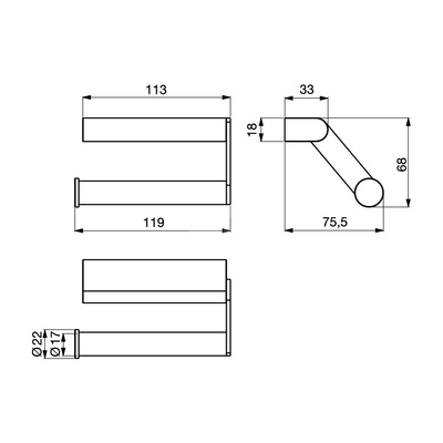 CONNECT UCHWYT NA PAPIER TOALETOWY