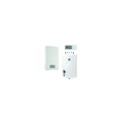 Pakiet - Kocioł gazowy jednofunkcyjny DE DIETRICH Inidens 24 kondensacyjny wiszący 6.3 - 26.1 kW + RegulatorAD247P + Zasobnik c.w.uSR100MG