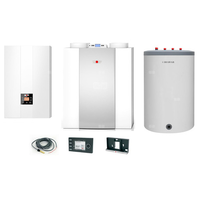 Pakiet - Kocioł gazowy jednofunkcyjny WOLF FGB-24 kondensacyjny wiszący 5.3 - 20.7 kW + Czujnik c.w.u. + RegulatorBM-2 + RekuperatorCWL 300P + Zasobnik c.w.uLindo 150L