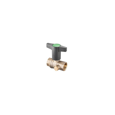 Optibal TW DN40 Rp 1 1/2 GW, PN10, z mosiądzu, otworem spustowym G 1/4 zamkniętym korkiem