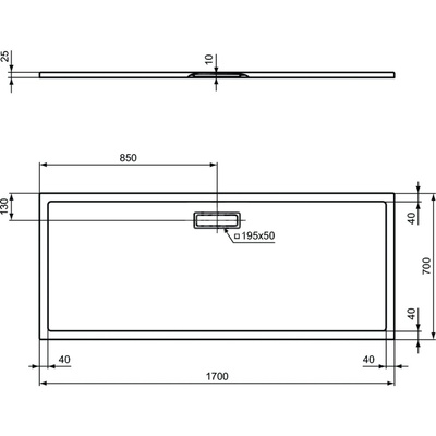 ULTRAFLAT NEW BRODZIK 170X70 PROS.