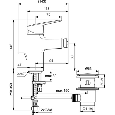 CERAPLAN BATERIA BIDETOWA RMTD EPLS PU/M 5L