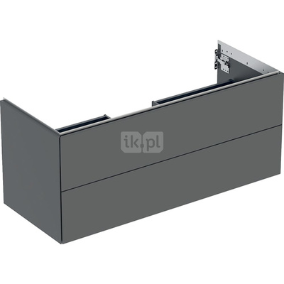 Szafka pod umywalkę Geberit ONE, z dwoma szufladami: Szerokość umywalki=120cm, Lava, Lakierowany matowy