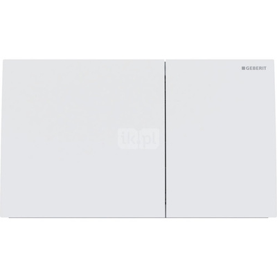 Przycisk uruchamiający Geberit Sigma70, przedni, stal nierdzewna biały mat, prostokątny