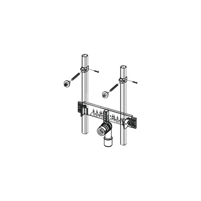 Trawers montażowy pod umywalkę o rozstawie otworów mocujących 280 mm TECE profil