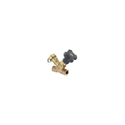 Zawór skośny PN25, DN 40, R1 1/2GW, uszczelnienie z PTFE, z opróżnieniem, z brązu