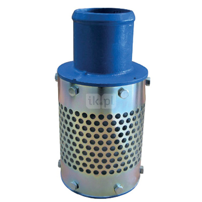 Kosz ssawny z nyplem na wąż, zamknięcie membranowe, typ 317, Pnom 0,6 MPa, DN 90