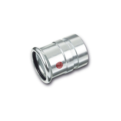 Nypel SANHA Therm, stal (Cynk/nikiel), 42 mm x 48,3 mm (zw x GW)