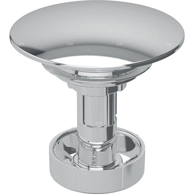 Korek zaworu do zestawu odpływowo-przelewowego do umywalki Geberit, model oszczędzający przestrzeń, naciskany: Chrom błyszczący