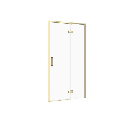 DRZWI NA ZAWIASACH KABINY PRYSZ LARGA ZŁOTA MAT 100X195 PRAWE TRANS