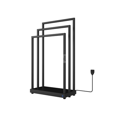 Grzejnik elektryczny (suszarka) INSTAL-PROJEKT Mobilo Electro 2, wym. 900/500 mm, kolor czarny mat,  moc 105 W