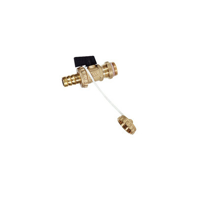 Zawór spustowy solarny KFE- 1/2, przyłącze węża, nakrętka, do 160˚C KFE SOLAR BALL VALVE DN 1/2"