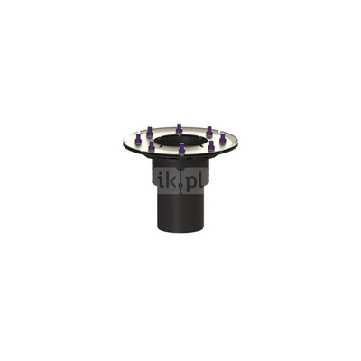 Korpus wpustu Ecoguss, DN100, z dociskowym kołnierzem, odpływ pionowy