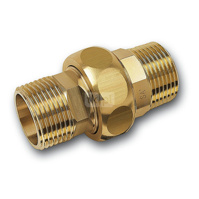 Śrubunek SANHA PURAFIT z uszczelką trzyczęściowy, miedź, 1 1/4'' (GZ)