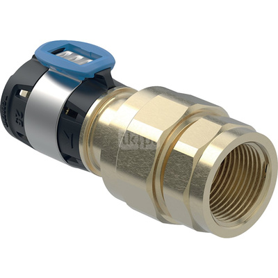 Złącze GEBERIT FlowFit, brąz krzemowy bezołowiowy, 3/4'' x 25 mm (GW x łącznik zaprasowywany)