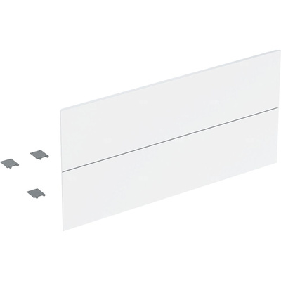 Zestaw frontów szuflad (2 szt.) do dolnej szafki pod umywalkę z dwoma szufladami GEBERIT ONE, kol. biały wysoki połysk szer.1050 mm