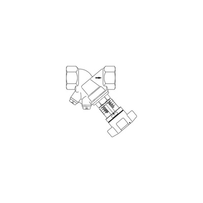 Hydrocontrol VTR, DN 10, 3/8GW, zawór równoważący z brązu, otwory zaślepione korkami