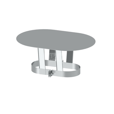 Parasol JEREMIAS OV/FU0828 stal nierdzewna fi 120/180 mm