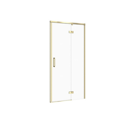 DRZWI NA ZAWIASACH KABINY PRYSZ LARGA ZŁOTA MAT 90X195 PRAWE TRANS