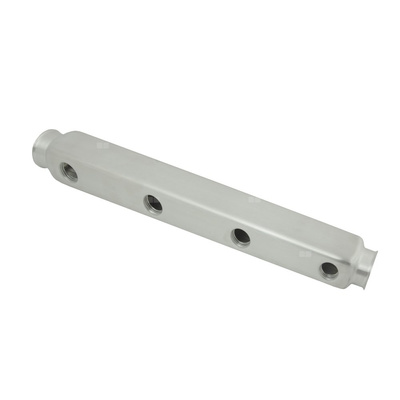 PHA-121 9-ob. rozdzielacz ze stali nierdzew. przyłączeniowy wodomierza/ciepłomierza mufowy 1"GWx1/2"GW (rozstaw100mm)PN10