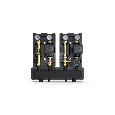 Zestaw DZGP-ECFP-01/ z grupą bezp. i miesz. z siłownikiem, z pompami DEFRO ECOFLOW ENERGY PLUS