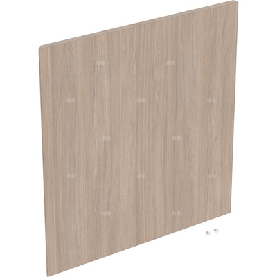 Drzwi do kwadratowej wysokiej szafki z jednymi drzwiami GEBERIT iCon, kol. dąb melamina, struktura drewna szer.450 mm