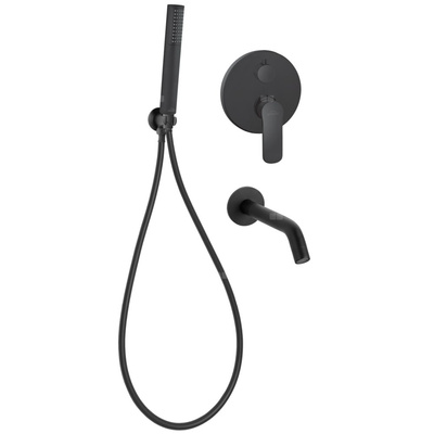 Zestaw wannowy podtynkowy SIROS czarny