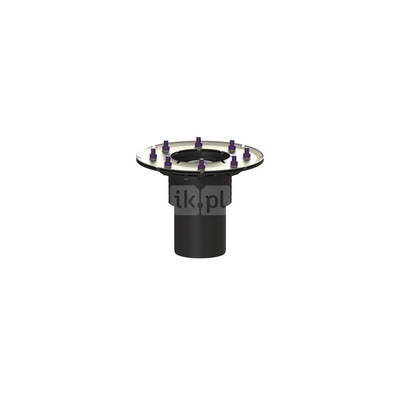 Korpus wpustu Ecoguss DN 100, odpł. pionowy, z kołnierzem dociskowym