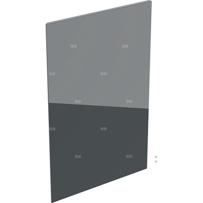 Drzwi do prostokątnej wysokiej szafki z jednymi drzwiami GEBERIT Acanto, kol. lava szkło wys.700 mm szer.450 mm