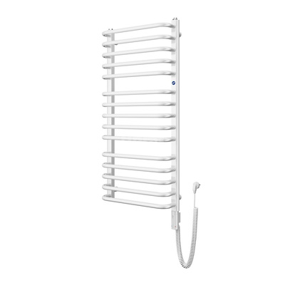 Grzejnik elektryczny (suszarka) INSTAL-PROJEKT BOLERO ELECTRO, wym. 1394 (1499 z grzałką)/600 mm, kolor biały połysk, moc 900 W