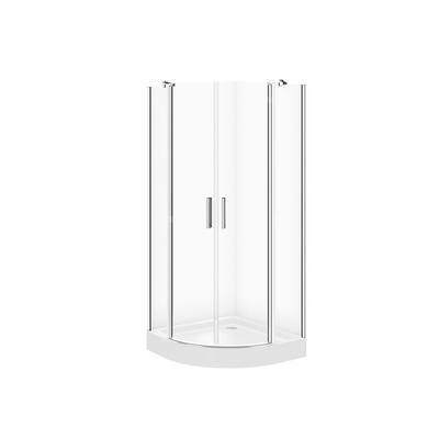 SET C170 KABINA MODUO PÓŁOKRĄGŁA 90X90X195+TAKO BIAŁY 90X16 WIR