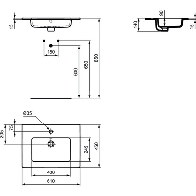 TEMPO UMYWALKA 61X45.5