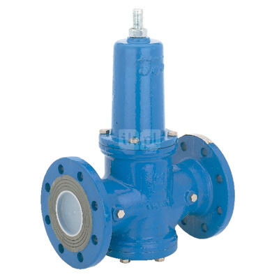 Typ DRVD - zawór redukcyjny do wody, nastawa 4,0 - 12,0 bar, przyłącza kołnierzowe PN25, Pnom=2,5 MPa, tmax=40 st.C. DN 65