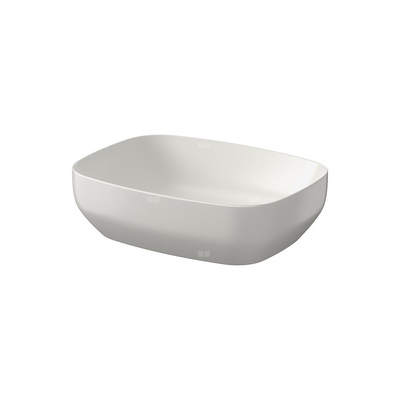 UMYWALKA NABLATOWA LARGA PROSTOKĄTNA (50X38) JASNOSZARY MAT BOX