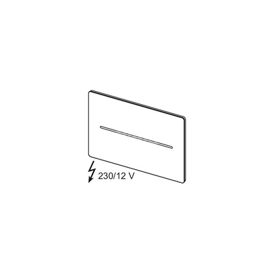Płytka maskująca TECE solid, biały mat 230 V