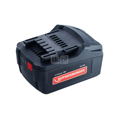 Szczęka zaciskowa (TH), zapasowy akumulator Li-Ion18 V, 4,0 Ah, do zaciskarek ROMAX 4000.