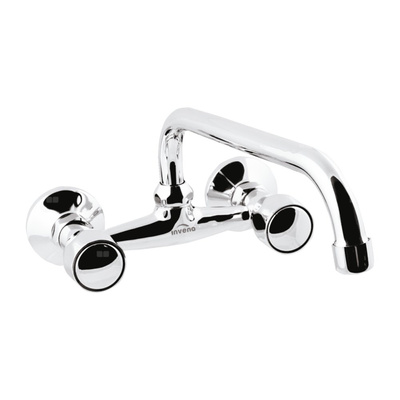 Bateria umywalkowo-zlewozmywakowa Modena chrom