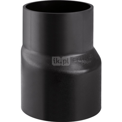 Zwężka niesymetryczna długa GEBERIT HDPE redukcja, PE / polietylen, 250 mm, DN 250 x 200 mm x DN 200 (króciec)