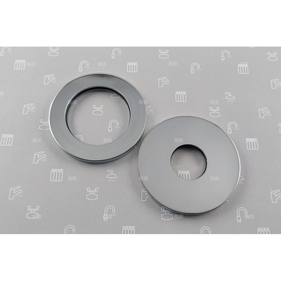 Komplet rozet z uszczelkami do baterii umywalkowej podtynkowej MOZA CHROM