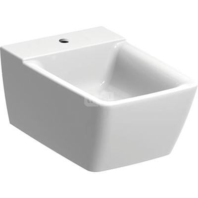 Bidet wiszący Geberit Xeno², ukryte mocowania: T=54cm, Przelew=Bez, Biały / KeraTect
