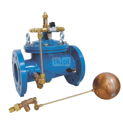 Zawór regulacyjny (utrzymuje stały poziom wody w zbiorniku), typ C701, DN 125