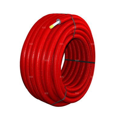 Rura wielowarstwowa QIK PE-RT II/AL/PE-RT II 26x3 kręgi 50m w izolacji 9mm kolor czerwony