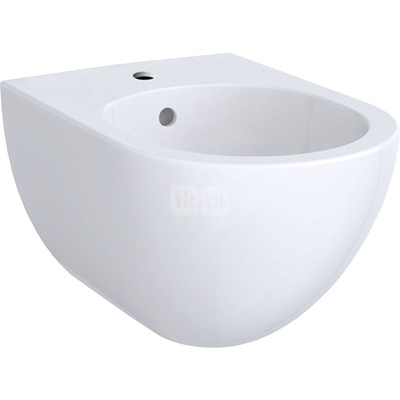 Bidet wiszący Geberit Acanto, ukryte mocowania: T=51cm, Przelew=Widoczny, Biały