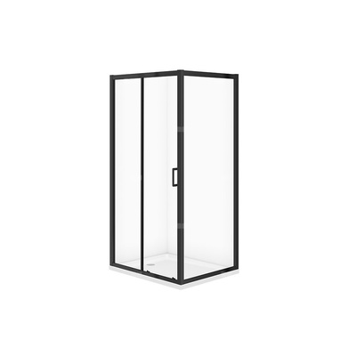SET C709 KABINA ARTECO CZARNA PROST 100X80X190 + BR TAKO 100X4 WIR