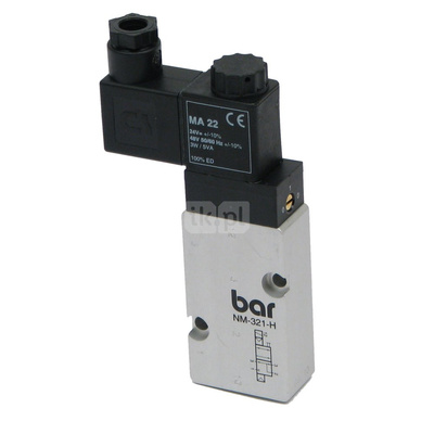 Zawór 3/2 (do napędów jednostronnego działania) 24V DC